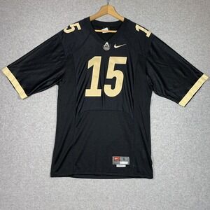 Drew Brees #15 Purdue University ￼Boilermakers NIKE Black Football Jersey Sz S